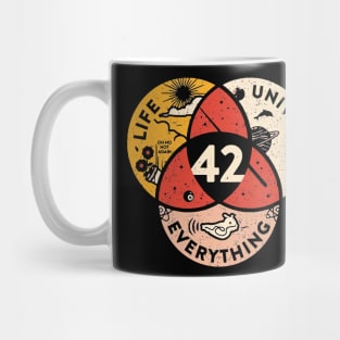 42 The Answer To Life The Universe And Everything Vintage Gfft Mug